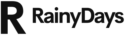 The brand logo of the page Rainy Days.