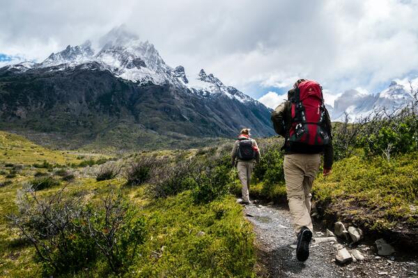 People on the mountain trip